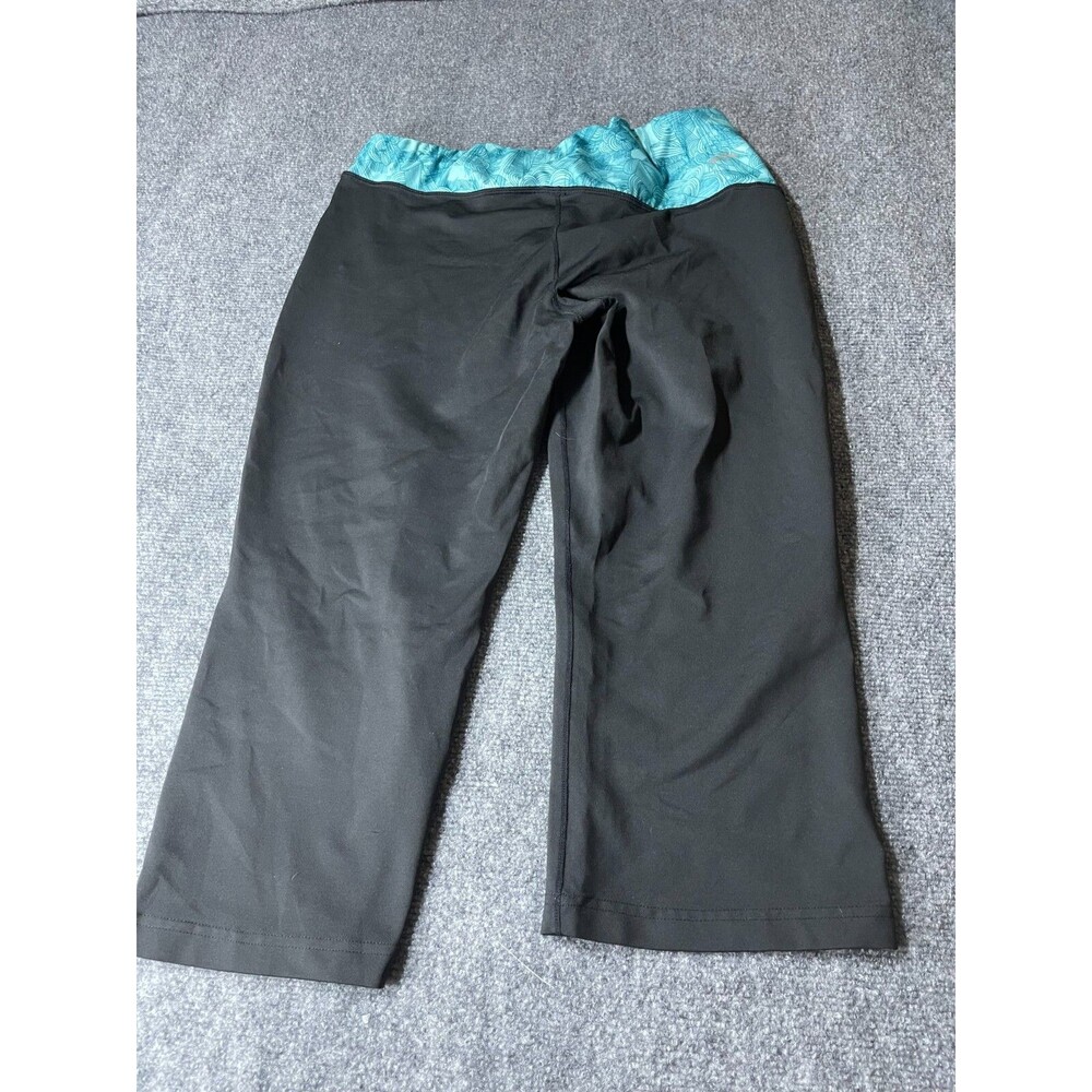 Bobbie Brooks Capris Pants Womens 28 x 18 Black Blue Stretch Athletic Pants